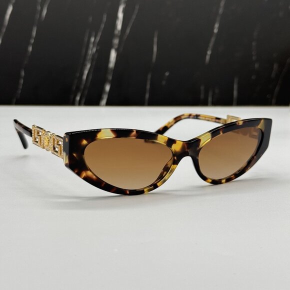 NEW MOD 4470B 5470/13 VERSACE SUNGLASSES VE4470B 547013 HAVANA VE4470B 5470/13 - Picture 1 of 12
